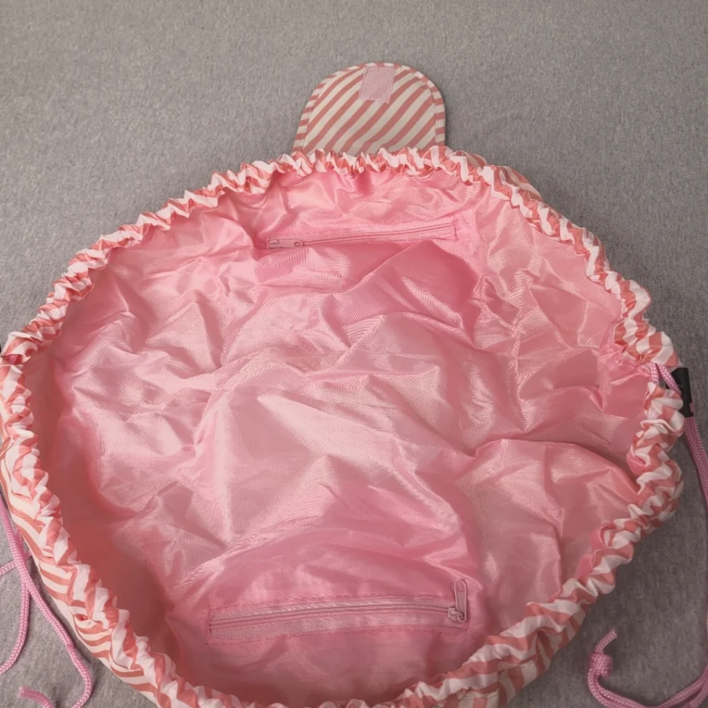 Foldable Makeup Bag with Draw String and Pockets Travel Compact NWOT